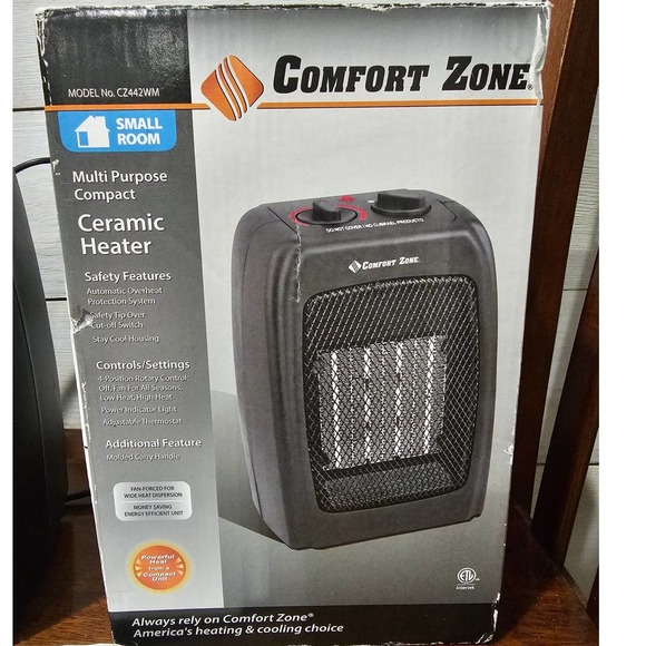 Comfort Zone | Other | Comfort Zone Cz442 75500watt Ceramic Electric  Portable Heater | Poshmark